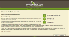 Desktop Screenshot of neobux-guide.com